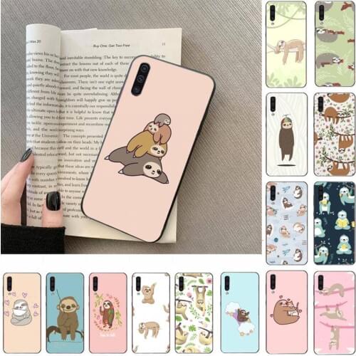 FHNBLJ Sloth Cute Animals Phone Case For Samsung Galaxy a50 A30S A50S a71 70 a10 case samsung a51 case