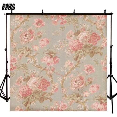 Floral Wallpaper Vinyl Cloth Photography Background Backdrops Flower New Fabric Flannel for Children photo studio F1263