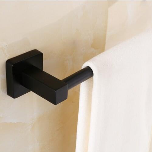 Vidric Black Stainless Steel Wall-Mounted Bathroom Towel Holders Towel Bars Towel Racks Bathroom Accessories Free Shipping MT52