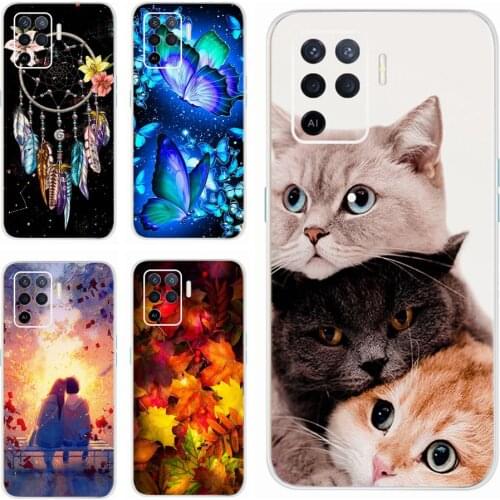 For Oppo Reno 5 Lite Case Reno5 F Soft Slim Fundas For Oppo Reno 5 Z Reno5 F Lite Phone Cases Reno5 Lite CPH2205 Silicone Bumper