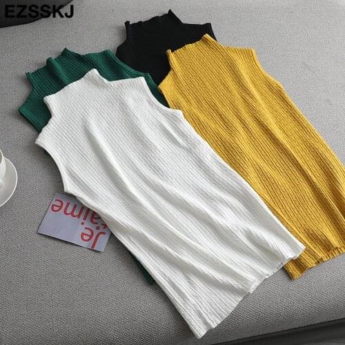 Elegant Spring Sweater Vest Women O-Neck Knitted Tank top Female casual tank tops Sleeveless Twist knit sweater pullovers