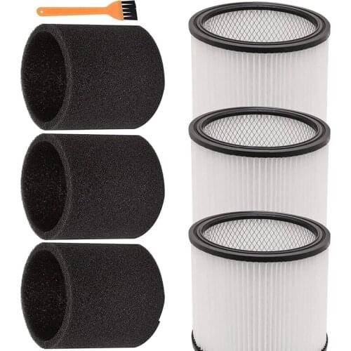 EAS-Vacuum Filter For Shop Vac 90304 Cartridge Filter, 90585 Foam Sleeve, For ​Shop-Vac 5 Gallon Up Wet/Dry Vacuum Cleaner
