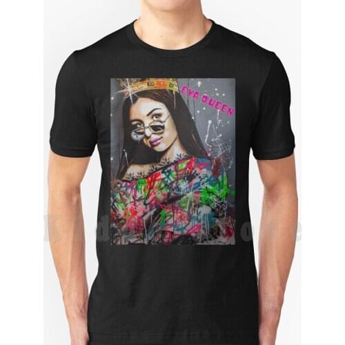 Eva Queen T-Shirt T Shirt DIY Big Size 100% Cotton Eva Queen Eva Queen Arctic Monkey Angry Grandpa Just Live Eva Funny Queen