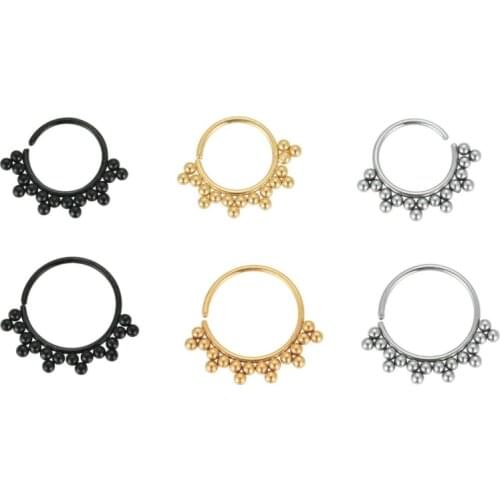 50pcs Surgical Steel Nose Ring Earring Septum Rings Ear Helix Cartilage Diath Nose Studs Body Piercing Jewelry 20G Free Ship