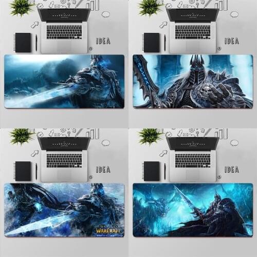 Gaming Mouse Pad Large Mouse Pad PC Gamer Computer Mouse Mat World of Warcraft Lich King Mousepad Keyboard Desk Mat Mause Pad