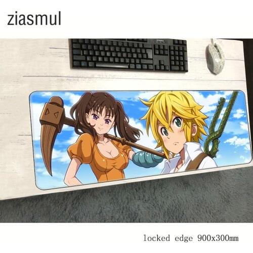 Seven deadly sins mouse pad gamer cool new 900x300x2mm notbook mouse mat gaming mousepad Adorable pad mouse PC desk padmouse