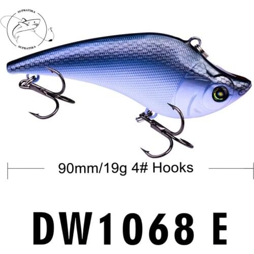 Artificial ABS Plastic Hard Bait Bass 4# 6Colors 19g/9cm With Sharp BKB Hook Anti-corrosion Swimbait Wobbler VIB Bionic Bait