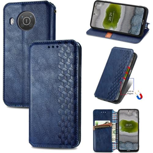 X20 X10 2021 Leather Case for Nokia X20 Flip Wallet Case Nokia X10 Luxury Magnetic Card Book Funda for Nokia X20 X 20 X 10 Cover