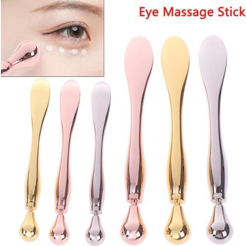 Alloy Metal Cosmetic Spatulas Facial Mask Spoon Eye Cream Mixing Spatula Scoop Anti Wrinkle Massage Sticks Makeup Tools 2 Size