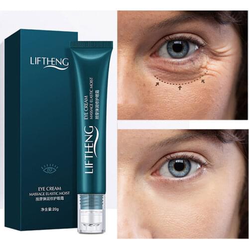 Massage Bouncing Eye Cream Moisturizing Hydrate Anti-Puffiness Dark Circle Anti-Aging Nourish Bouncy Firming Eye Skin Care 20g