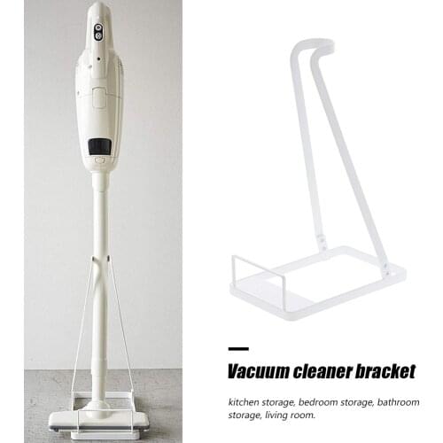 Metal Vacuum Cleaner Bracket Holder Floor Stand Storage Brush Tool Accessories Closet Clothes Glass Mug Shelf Hanger