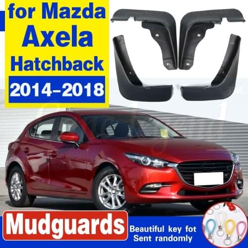 Set Car Mud Flaps For Mazda 3 (BM) Axela Hatch Hatchback 2014 2015 2016 2017 Mudflaps Splash Guards Mud Flap Mudguards Fender