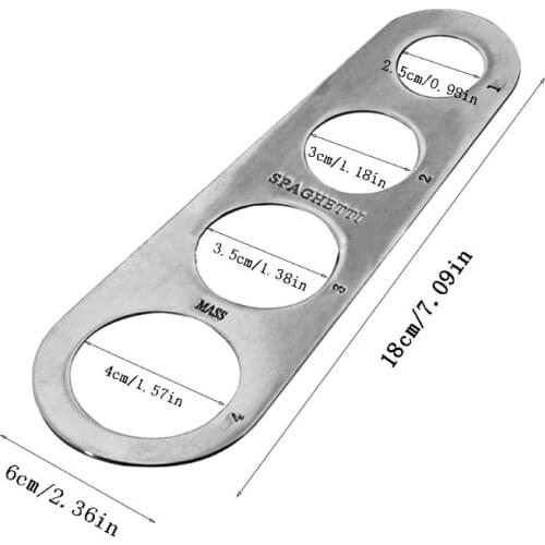 Stainless Steel Spaghetti Measurer Tool Pasta Portion Control Gadgets 4 Portions