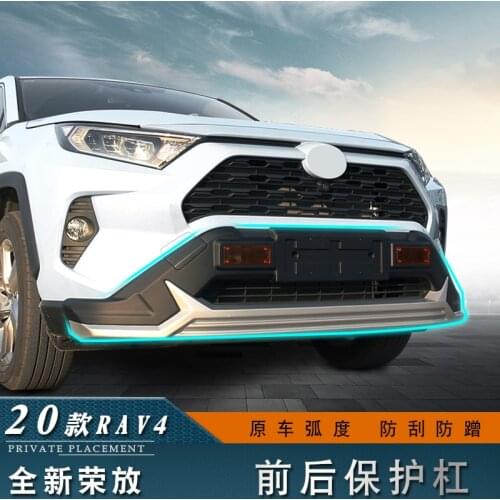 High quality plastic ABS Chrome Front+Rear bumper cover trim for Toyota RAV4 2020