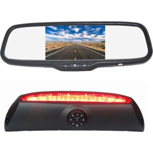 Vardsafe VS507C | Brake Light Parking Rear View Reverse Camera + Clip-on Mirror Monitor for Iveco Daily Van (2006-2013)