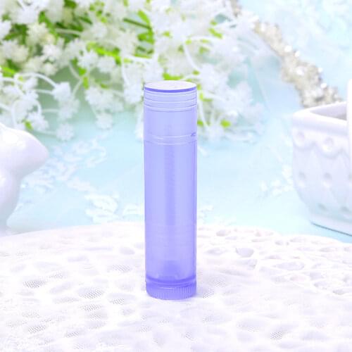 20PCS/LOT Plastic blue lipstick tube 5ml lip balm tube, empty white lipstick tube for cosmetic packing RB52