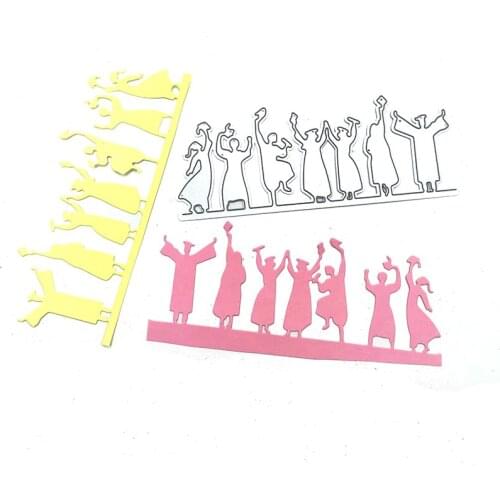 Julyarts Seven People Cutting Dies Metal Dies For Card Making New For 2020 Scrapbook Paper Craft Knife Mould Blade Punch Stencil