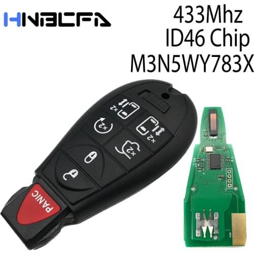 7 Buttons Electronic Chip Remote Key For Jeep Cherokee Chrysler 300C Voyager 2008-2010 Dodge Caliber Journey M3N5WY783X 433Mhz