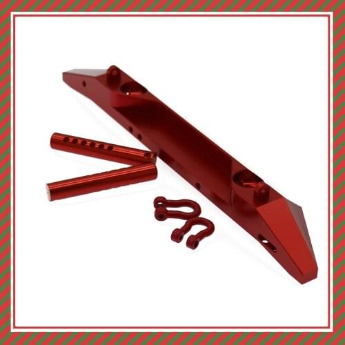 RCAWD Multicolor Alloy Front Bumper For RC Hobby Model Car 1/10 Axial SCX10 Crawler Jeep Wrangler Rubicon SCX0040 Upgraded Parts