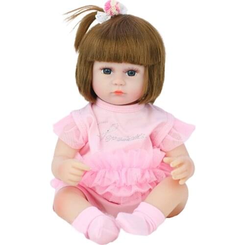 42cm Simulation Baby Doll Toys Newborn Toddler Vinyl Soft Sleeping Lifelike Reborn Doll for Children Birthday Christmas Gifts