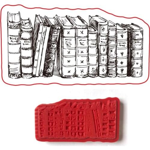 SHINECRAFT Vintage old books cling rubber stamps for scrapbooking Handmade card diy stamp Photo Album Craft