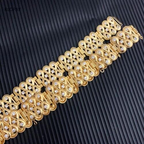 RLOPYA New Narrow Crystal Waist Chain In Gold Metal Rhinestone Belt Arabic Wedding Jewelry Belts for Dress Designer Belts