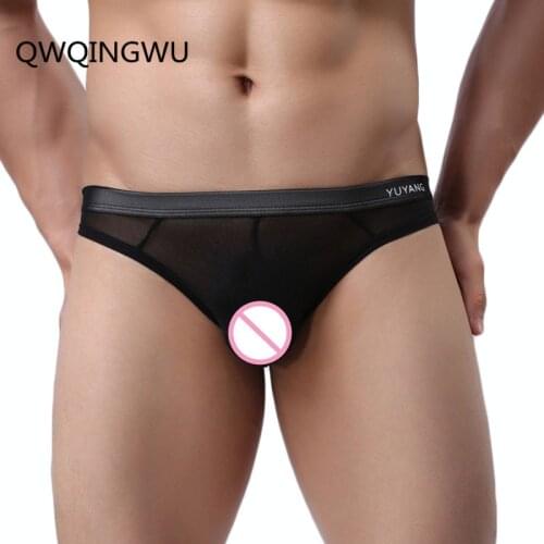 Sexy Underwear Men Briefs Thongs Shorts homme Breathable Underpants Male U Convex Pouch Panties calzoncillos Cuecas Thong M-XXL