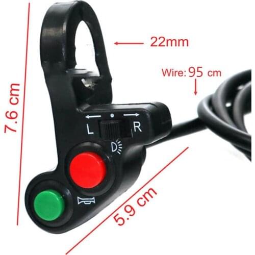Motorcycle Handlebar Switch Horn Turn Signals On/Off Horn Light Motorcycle Scooter Switch Motorcycle Accessorie
