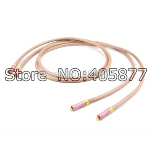 High performance OFC Wire RCA interconnect with Gold plated RCA plug 1m pair Analog Interconnects