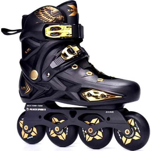 X-MAN Slalom Inline Skates Adult Child Roller Skating Shoes Sliding Free Skating Patines FSK Brake Street Road Rollerblade