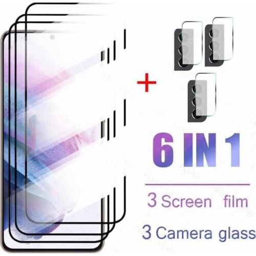 Protective Glass For Samsung Galaxy S20 FE Glass Camera Protector On For Samsung S21 Plus S20FE S 20 Safety Screen Tempered Film