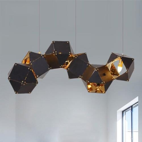 Nordic Iron Art Pendant Lamp Simple for Home Decoration Lighting Light Fixture Living Room Creative Pendant Lights Kitchen