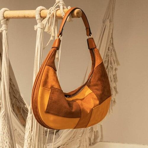 Vintage Hobo Women Shoulder Bags High Quality Soft Stitching Leather Handbag Large Capacity Tote Hand Bags 2021 Clutches