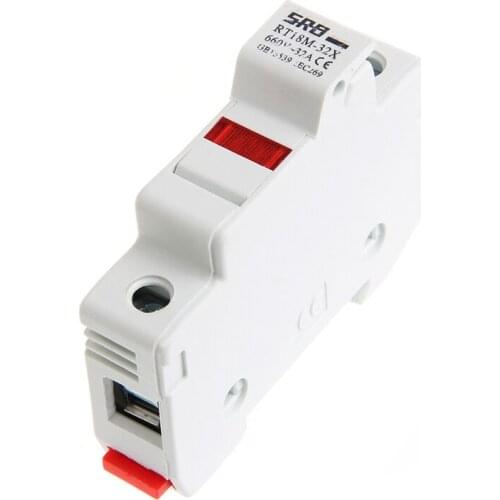 1Pc Mount Fuse Holder Base for Fuse 10*38m