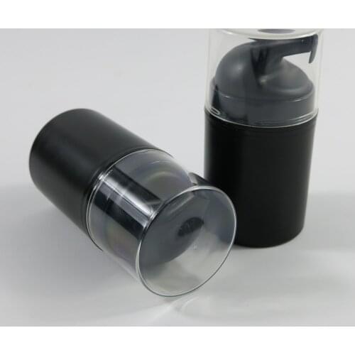 10 x 50ml Black Plastic Travelling Portable Airless Pump Lotion Elmusion Bottles 5/3 oz Small Packaging Women Cosmetic Pot