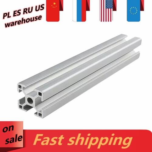 3030 Aluminum Extrusion Profile Length 100mm-550mm European Standard Anodized For CNC 3D Printer Parts