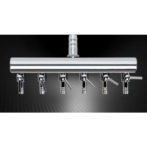 Aquarium Tank Air Pump Flow Tube Pipe Line adjust air pump stainless steel Regulator Fish Tank Line Divider 8