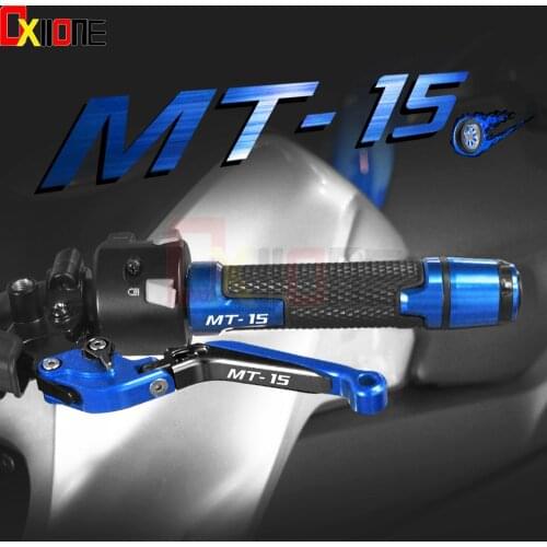 Motorcycle Aluminum Brake Clutch Levers Handlebar Hand Grips Ends For Yamaha MT15 MT 15 MT-15 MSLAZZ150 2005-2019 Accessories