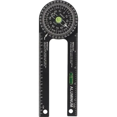 Aluminum Miter Saw Protractor Angle Finder for Woodworking Angle Measuring Tool for Trim Angle Duplicating Tool