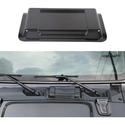 Car Air Intake Caps Rain Shield For Jeep Wrangler JK Accessories 2007-2017 ABS Black Hood Scoop Vent Cover