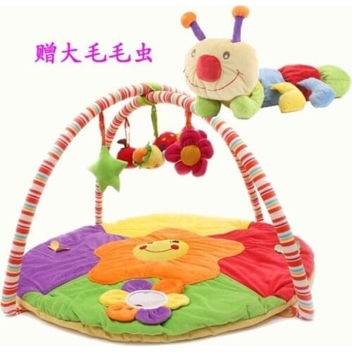 Free shiping new Baby mat educational toys soft bedtoy velvet play games blanket crawling blanket big caterpillar fitness rack