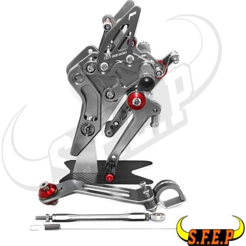 CNC Adjustable Footrest Rear Sets Rearsets For Kawasaki Z800 2013 2014 2015 2016