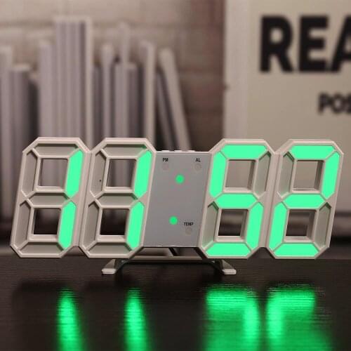 Digital Alarm Clock LED Clock Wall Clock Wall Clock Electronic Clock Snooze Desk Clock Calendar Thermometer Digital Clock