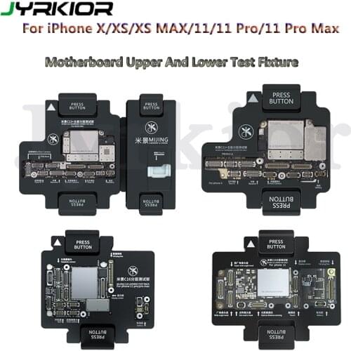 MiJing For iPhone X Xs/Xs Max/11/11 Pro Max Logic Board Function Testing Upper and Lower Main Board Tester Maintenance Fixture
