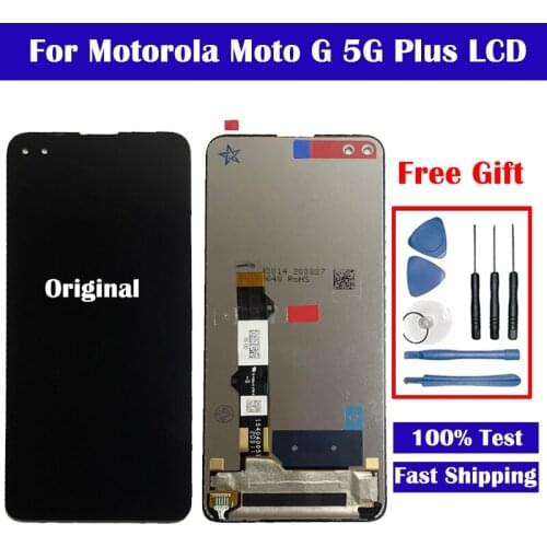 Original For Motorola Moto G 5G Plus LCD Display With Touch Screen Digitizer Assembly Replacement For Moto G 5G Plus LCD