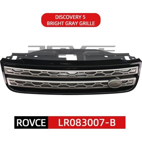 1 Pcs Front Bumper ABS Grille Grill For Land Rover Discovery 5, L462 LR083007 Gray Front Bumper Grille Car Accessories