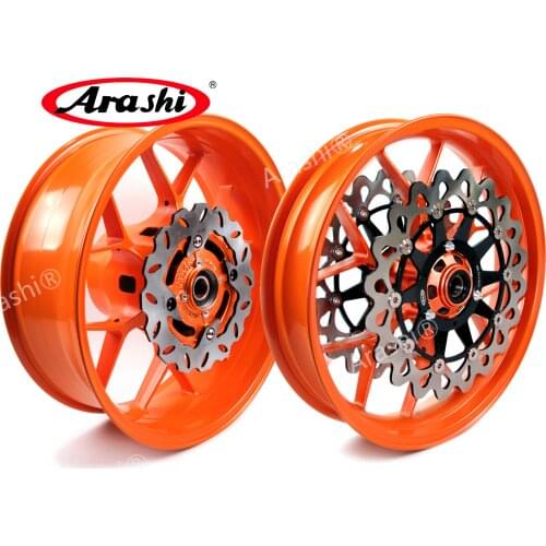 ARASHI Front Rear Wheel Rim Front Brake Disc Rotors for Honda CBR1000RR 2004 2005 CBR1000 CBR 1000 1000RR