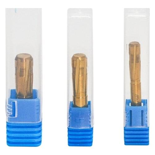 6 Flutes Grooves Spiral Reamer Rifling Buttons 5.81-9.35mm Push Double Layer Blade Reamer for Rifled Barrel Machine Tool Reamer