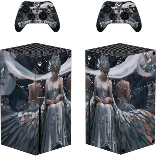 Ice1 Style Xbox Series X Skin Sticker for Console & 2 Controllers Decal Vinyl Protective Skins Style 1