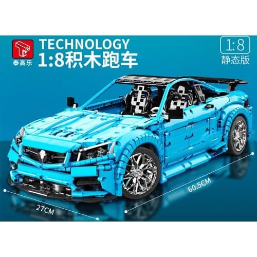 Technology Super Car T5002 Model City Racing Series MOC Brick Childrens Toy Building Blocks Small Particle Assembly Boy Gift